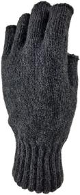img 3 attached to 🧤 Stay Warm and Cozy with Bruceriver Knitted Thinsulate Lining Fingerless Gloves