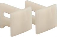 🔩 prime-line products n 7015 pocket door bottom guides: 1-1/8 in. plastic, white (pack of 2) - enhance your doorway's functionality logo