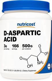 img 4 attached to 💪 D-Aspartic Acid (DAA) Powder 500G - Nutricost DAA Supplement