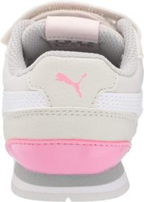 img 2 attached to PUMA Unisex Runner Sneaker in White Gray - Boys' Athletic Shoes at Sneakers Emporium