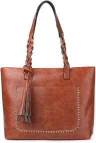 img 4 attached to 👜 Stylish and Timeless Vintage OURBAG Leather Shoulder Handbag: Women's Must-Haves for Handbags, Wallets, and Hobo Bags
