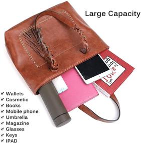 img 1 attached to 👜 Стильная и вечная винтажная сумка OURBAG из кожи на плечо: необходимые товары для женщин - сумки, кошельки и сумки-хобо.