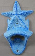 🌟 gsm's starfish bottle opener: a stylish wall mounted cast iron accessory логотип