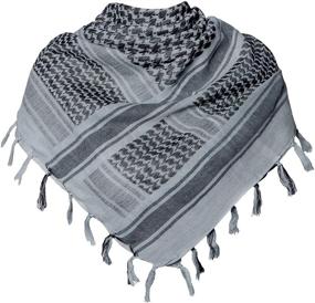 img 4 attached to 🧣 Shemagh Keffiyeh: Tactical Desert Scarf for Men - Military Style Accessories