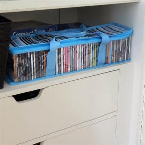 img 3 attached to 📀 Evelots CD Storage Organizer - Durable Fabric with Handle - Holds a Total of 184 CDs - Set of 4 Bags