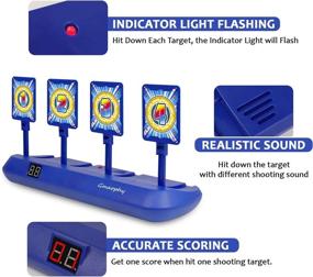 img 2 attached to 🎯 Revolutionize Your Shooting Skills with the Digital Shooting Targets Blaster Electronic