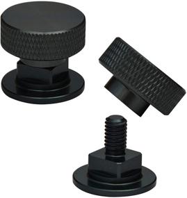 img 4 attached to Fasteners Pipeliner Replacement Accessories Knurled Black