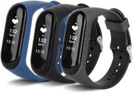 🌈 van-lucky colourful replacement for xiaomi mi band 3/4 strap bracelet - soft, waterproof silicone bracelet, no tracker included logo