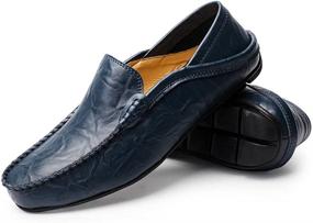 img 3 attached to MCICI Loafers Moccasin Driving Breathable Men's Shoes