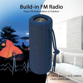 img 1 attached to 🔊 Xeneo X21 Двойные портативные беспроводные динамики Bluetooth: Громкий стерео, водонепроницаемый, FM-радио, Micro SD-карта, IPX6, 30 Вт - для улицы, дома, офиса, вечеринок, путешествий (2 шт. синий)