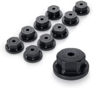 black hex cap nut - ozco 56621, 1-1/2-inch, pack of 10 items logo