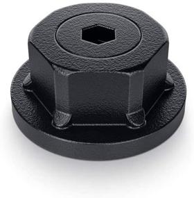 img 1 attached to Black Hex Cap Nut - OZCO 56621, 1-1/2-inch, Pack of 10 Items