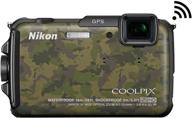 nikon coolpix aw110 wi-fi and waterproof digital camera with gps (camouflage) (old model) logo