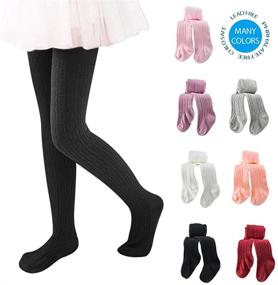 img 3 attached to 👧 Comfy and Stylish Toddler Seamless Leggings Pantyhose Stockings for Girls' Clothing