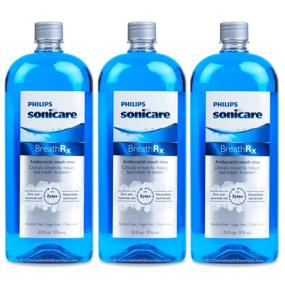 img 2 attached to 🌬️ Phillips Sonicare BreathRx Anti-Bacterial Mouth Rinse - 3 Bottle Economy Pack (33 oz each)