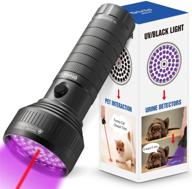 🔦 otirilo uv flashlight black light with red light pointer: 51 led blacklight for pet stain detection, scorpions, bed bugs, and pet training tool logo