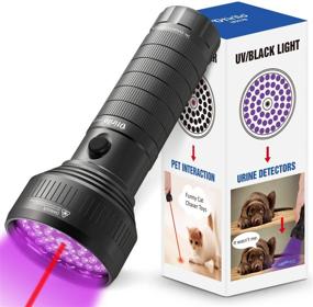 img 4 attached to 🔦 Otirilo UV Flashlight Black Light with Red Light Pointer: 51 LED Blacklight for Pet Stain Detection, Scorpions, Bed Bugs, and Pet Training Tool