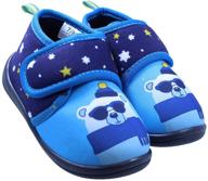 🐻 seo-optimized polar bear daycare slippers for black and white toddler boys logo