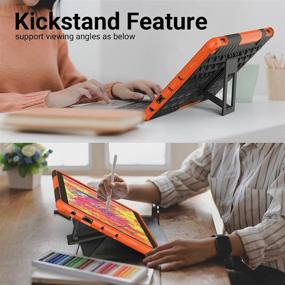 img 2 attached to ROISKIN 10/10plus 2021 Release Kidproof Tablet Shockproof Armor Kickstand Case