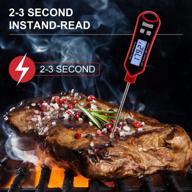 🌡️ waterproof ultra fast digital cooking thermometer with hold & calibration - meat thermometer ideal for kitchen, outdoor cooking, bbq, and grill logo