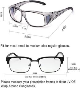 img 1 attached to LVIOE Fit Over Blue Light Blocking Glasses for Computer Eyewear - Over Prescription, Reading, and RX Glasses