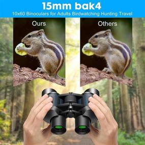 img 1 attached to AMZSHURUI 10x42 Binoculars for Adults and Kids - Powerful and Durable HD Binoculars for Bird Watching, Hunting, Outdoor Sports, Games, Concerts, and Football
