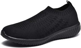 img 4 attached to TIOSEBON Athletic Walking Mesh Comfortable Sneakers Women's Shoes for Athletic