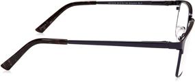 img 1 attached to 👓 Foster Grant Men's Braydon Multifocus Reading Glasses with Anti-Reflective Coating - Matte Navy Blue/Transparent, 54 mm + 1.75