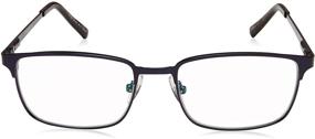 img 2 attached to 👓 Foster Grant Men's Braydon Multifocus Reading Glasses with Anti-Reflective Coating - Matte Navy Blue/Transparent, 54 mm + 1.75