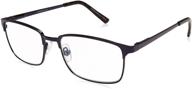 👓 foster grant men's braydon multifocus reading glasses with anti-reflective coating - matte navy blue/transparent, 54 mm + 1.75 logo