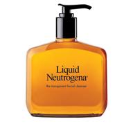 🧴 fragrance-free neutrogena liquid gentle facial cleanser with glycerin - hypoallergenic & oil-free mild face wash, unscented, 8 fl oz logo