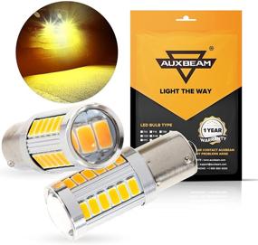 img 4 attached to 🌟 Auxbeam 1156 P21W BA15S LED Light Bulbs – Ultra-bright Amber Yellow 6000LM for Improved Visibility in Front/Rear Turn Signal, Blinker Lights, Brake, and Tail Parking Lights