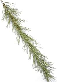 img 4 attached to 🎄 Beautiful 4FT Artificial Garland with White Berries, Pine Needles - Perfect Hanging Vine Plant for Home Decoration