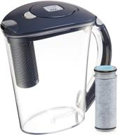 brita stream rapids 10 cup water filter pitcher - carbon gray (1 count) logo