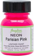 angelus leather paint neon parisian logo