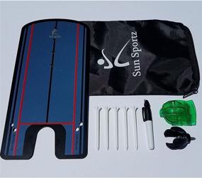 img 3 attached to Improve Your Golf Game with the Putting Alignment Mirror Kit – a Complete Golf Putting Aid with Tees, Ball Liner, Putter Ball Pick Up, and Storage Bag