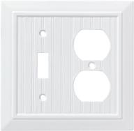 franklin brass classic beadboard switch 🔳 and duplex wall plate in pure white логотип