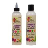 🥥 alikay naturals caribbean coconut milk shampoo & conditioner set - 8oz - moisturizing hair care combo logo