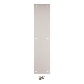 img 1 attached to 🚪 Tell Manufacturing DT100072 Push Plate - Satin Stainless Steel - 3.5" x 15" - High-Quality Door Accessory