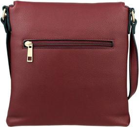 img 3 attached to BRENTANO Flap Over Crossbody Handbag Accents Women's Handbags & Wallets