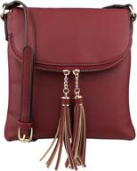 brentano flap over crossbody handbag accents women's handbags & wallets logo