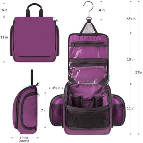 img 2 attached to 🧳 Hanging Toiletry Organizer with Detachable Compartments for Optimal Storage of Tools & Accessories