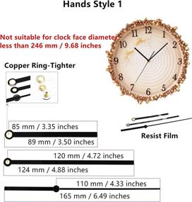 img 2 attached to ⏰ Youngtown 12888 Pendulum Type Movement: Quartz DIY Kits for Step Clock, 1/2 Inch Dial Thickness & 9/10 Inch Shaft Length