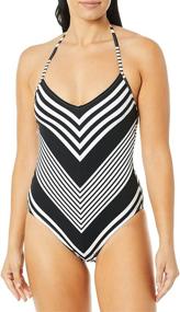 img 2 attached to Swirlin Halter Swimsuit for Women - Blanca's Stylish Choice in Women's Clothing for Swimsuits & Cover Ups