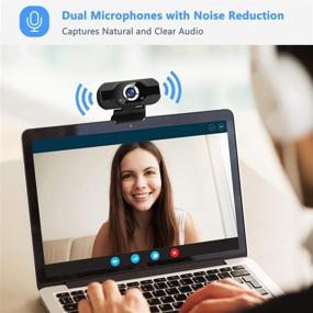 img 3 attached to 🎥 HD 1080P Webcam with Microphone, Alcyoneus Web Camera for PC Laptop Desktop, USB Webcam for Streaming, Video Calling, Recording, Conferencing, Win/Mac Compatible