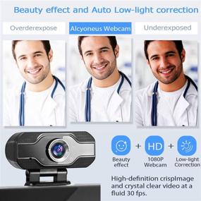 img 2 attached to 🎥 HD 1080P Webcam with Microphone, Alcyoneus Web Camera for PC Laptop Desktop, USB Webcam for Streaming, Video Calling, Recording, Conferencing, Win/Mac Compatible