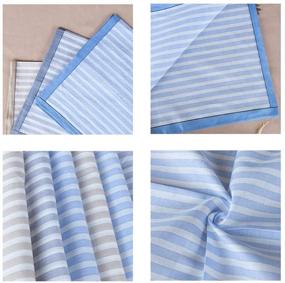 img 1 attached to 🧣 Timeless Elegance: LACS Classic Striped Handkerchiefs for Gentlemen