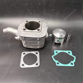 img 4 attached to 🔧 CDHPOWER Upgraded 49mm Iron Sleeve Cylinder Body with Gasket and High Hole Piston Kit Combo - Powerful 66cc/80cc Gas Engine Kit