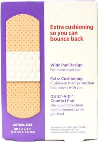 img 2 attached to 🩹 Pack of 5 BAND-AID Cushion-Care Sport Strip Bandages, 30 ea