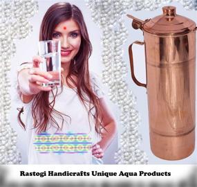 img 3 attached to 🧘 Rastogi Handicrafts 850ml Water Bottle for Yoga Water Storage - Optimize Hydration Benefits